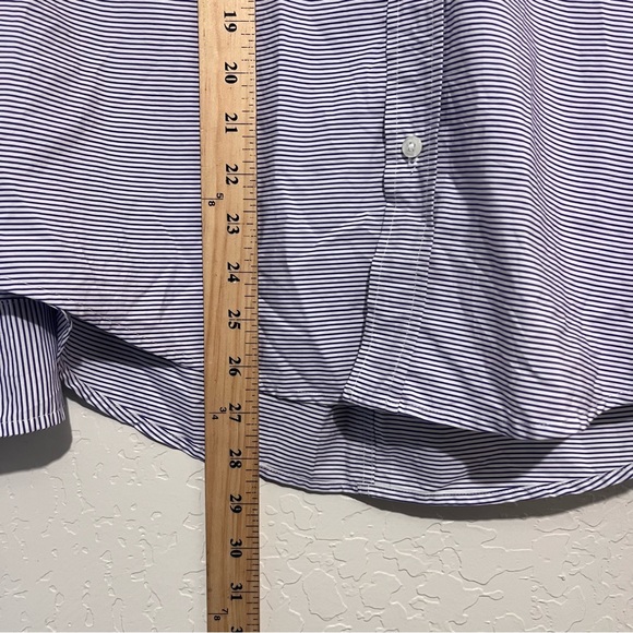 Frank and Eileen blouse striped button up size large - Picture 6 of 7